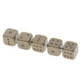 thumbnail image 3 of MERIGLARE 5 Pcs 6 Sided Set Metal Colors with Gold Pips Role Playing DIY Mahjong Bronze, 3 of 9
