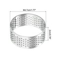 thumbnail image 2 of Uxcell 2pcs Stainless Steel Circular Cake Rings 1.7" Perforated Cake Mousse Ring Kitchen Baking Mould for Cake Dessert, 2 of 5