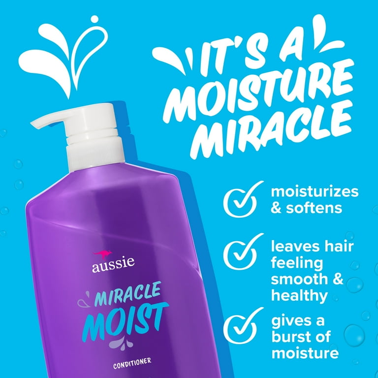 Aussie, Miracle Moist Conditioner, 26.2 oz, For Dry Hair Types