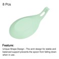 thumbnail image 3 of Cuchara Descanso silicona Unique Bargains 7.68 x 3.74 Calor Resistente Verde Claro 8uds, 3 of 6