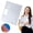 White, variant on 10 Pack Clear Document Folders Plastic Envelopes Poly Envelopes File Envelopes with Label Pocket and Snap Button for Home Work Office Organization, Letter Size/A4 Size, Red