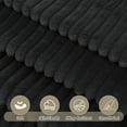 thumbnail image 6 of Zidtia L-Shaped Cloud Couch Sectional Sofa, 104" Convertible Modular Deep Seat with Double-Layer Cushion & Headrest - Black, for Living Room, 6 of 9