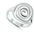 thumbnail image 4 of Chunky Open Spiral Swirl Ring .925 Sterling Silver Band Jewelry Female Male Unisex Size 9, 4 of 4