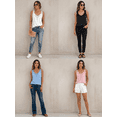 thumbnail image 6 of QSAWXQZ Women's Lace Tank Top V Neck Sleeveless Cut Hollow Out Solid Casual Fashion Top with for Summer Wear 2XL, 6 of 7