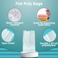 thumbnail image 4 of Pack of 250 Flat Poly Bags 36 x 46. X-Large Jumbo Clear Bags 36x46. Thickness 1.25 mil. Plastic Bags for Storing and Transporting. Ideal for Industrial, Food Service and Health Needs., 4 of 6