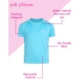 thumbnail image 2 of Girls' Rash Guard Shirt - 2 Pack UPF 50+ Short Sleeve Quick Dry Swim Shirt (Size: 4-16), 2 of 7