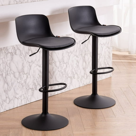 YOUNIKE Bar Stools Set of 2 Adjustable Swivel Bar Chairs Counter Stools