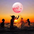 thumbnail image 3 of Balle d'Eau Gonflable à Sequins pour Enfants - Pompe à air badminton Rouge 60cm, 3 of 5