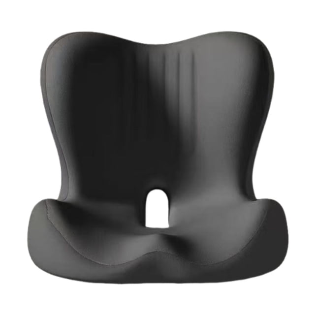 Cojín ergonómico para silla de oficina, ideal para viajes, oficina y asientos de coche. Negro
