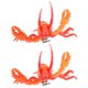 thumbnail image 3 of 2 imanes para refrigerador, pegatinas 3D de langosta para decorar el refrigerador., 3 of 6