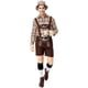 thumbnail image 4 of Ropa tradicional del festival de la cerveza Hombres adultos Ropa de cerveza alemana Estampado de ciervos Gran tartán Caqui Mono general XL JAMW Sencillez, 4 of 5