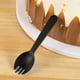 thumbnail image 5 of Tenedores y cucharas para tartas de cumpleaños escarchadas, cucharas de plástico desechables, tenedores para postres, cubiertos envueltos individualmente., 5 of 7