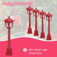 thumbnail image 6 of Uxcell Miniature Street Light Model, 3.94" H, Plastic Mini Street Lantern Red, 2pcs, 6 of 6