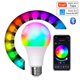 thumbnail image 2 of Bombilla inteligente inalámbrica con Bluetooth 4.0, control por aplicación Tuya, regulable, 15 W, E27, RGB+CW+WW, LED que cambia de color, compatible con iOS/Android, 2 of 5