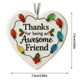 thumbnail image 2 of Heartfelt Friendship Keepsake Ceramic Hanging Ornament for Lasting Decorative Sea Glass Art, 2 of 5