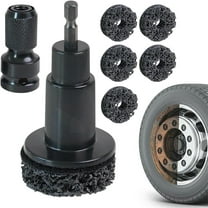 Wheel Hub Cleaning Tool,Wheel Stud Cleaner,Brake Cleaner,Wheel Hub Resurfacing Kit,for Quick Rust Removal On Lug Studs and Brake Rotors,Automotive Maintenance Tool