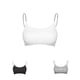thumbnail image 3 of Sujetador sin tirantes para mujer Qarigey bandeau con aros tirantes finos Top de tubo modal negro, 3 of 6