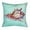 Teal, variant on Betsy Drake KS094C 12 x 12 in. Conch Teal Small No-Cord Pillow