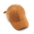thumbnail image 3 of Otoño e invierno, pana para mujer, color sólido, placa ligera, gorra de alero curvo, gorra de béisbol cálida japonesa para hombres y mujeres al aire libre, deportiva., 3 of 5