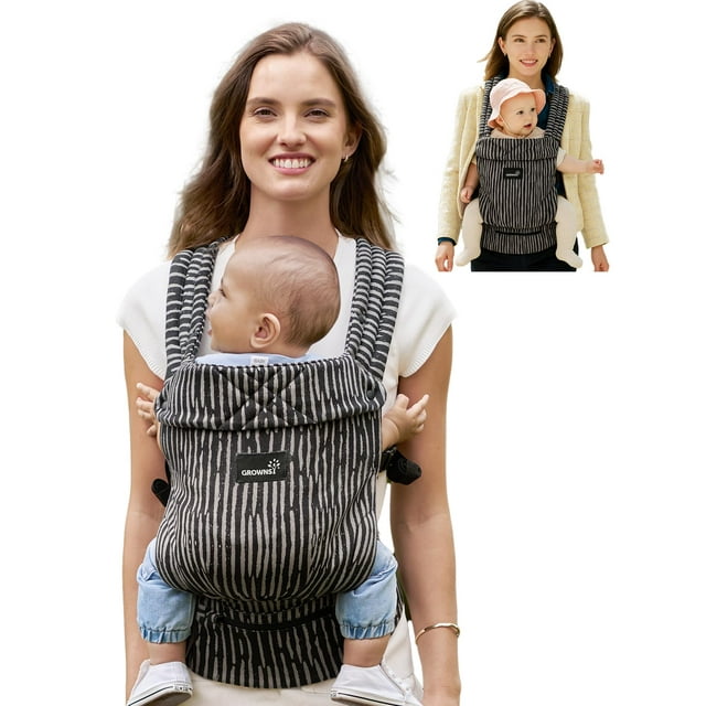 Mochila Portabebé Ergonómica GROWNSY para 3 a 20 kg, con Soporte para Cabeza