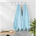 thumbnail image 6 of MALLONI HOME 100% Premium Cotton 2 Pack Oversized Bath Towel Set 28x55 inches, Large Bath Towels, Ultra Absorbant Compact Quickdry & Lightweight Towel, Ideal for Gym Travel Camp Pool - Sky Blue, 6 of 7