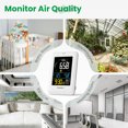 thumbnail image 6 of Newentor CO2 Monitor, Indoor Air Quality Meters, Real-Time Temperature & Humidity Monitor, Carbon Dioxide Detector with Alerts, Alarm Clock, for Home, Office, and Greenhouse Use, White, 6 of 11