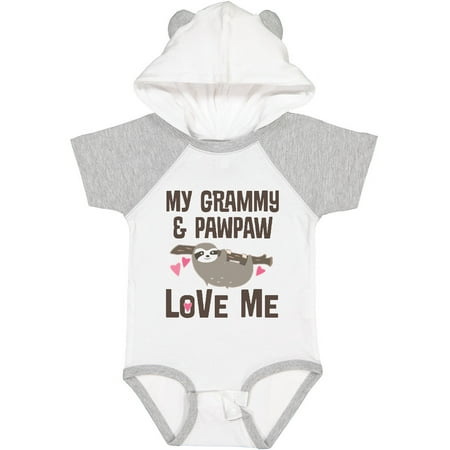 

Inktastic Grammy and Pawpaw Sloth Gift Baby Boy or Baby Girl Bodysuit