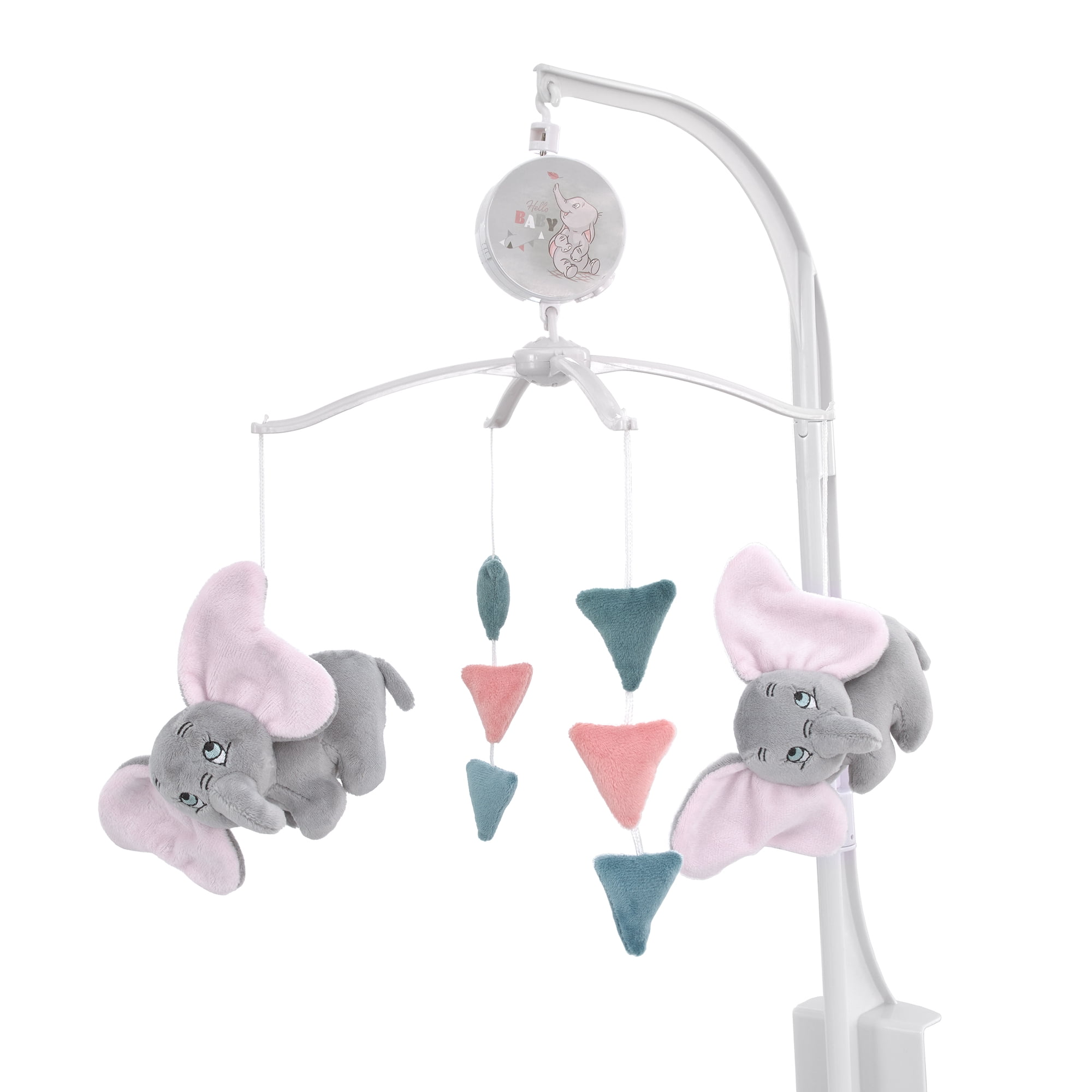 Disney Dumbo Hello Baby Grey and White Musical Mobile