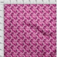 thumbnail image 3 of oneOone Viscose Jersey Dark Magenta Fabric Florals Diy Clothing Quilting Fabric Print Fabric By Yard 60 Inch Wide-R6L, 3 of 5
