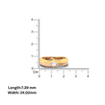 thumbnail image 4 of &nbsp;Sterling Silver Classic Two tone moissanite Rose&Yellow Gold Ring Women, 4 of 11