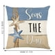 thumbnail image 2 of Fundas de almohada con temática marina y estampado de vieiras | Fundas de cojín suaves y transpirables para sofá, cama o asiento de ventana., 2 of 2
