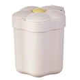 thumbnail image 1 of Desktop Trash Can with Lid, Large Opening Plastic Flower Shape Desktop Trash Bin Mini Paper Storage Basket for Home Office Gift, 1 of 8