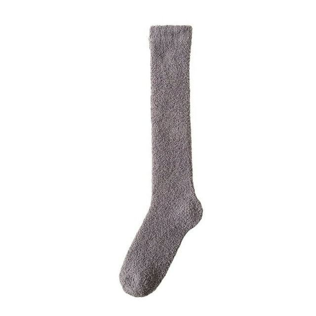 Winter Stocking Stocking Lady Stocking Striped Candy Coloured Coral Stocking With Thick Warm Floor