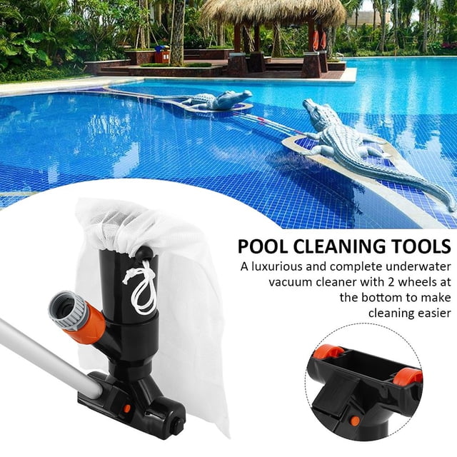 Underwater Pool Vacuum Cleaner Spa Brush Above Ground and Inflatable Pools Hot Tub Pond Waterfall No Pump-Filter System or Electric Power Required