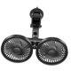 thumbnail image 5 of Ventilador de refrigeración para coche de doble cabezal, ventilador USB para coche, ángulo versátil y ajustable, accesorios 3 Negro, 5 of 9