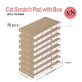 thumbnail image 3 of Cartón rascador para gatos, 8 paquetes en 1, reversible y duradero, 3 of 7