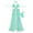 Green, variant on Hrsba Solid Color Bikini Set for Women with Skirt 2 Piece Swimsuits Beach Bathing Suits with Built In Bra