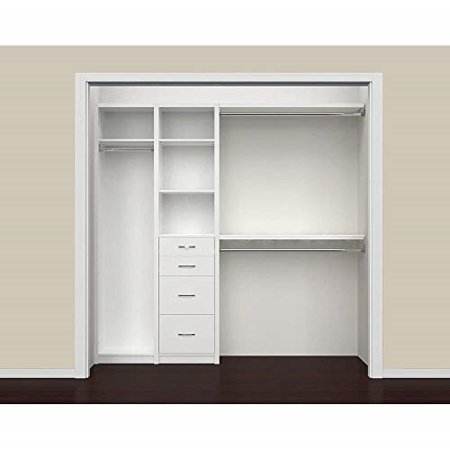 Closetmaid 6105140 Spacecreations 52 87 Wood Closet Organizer
