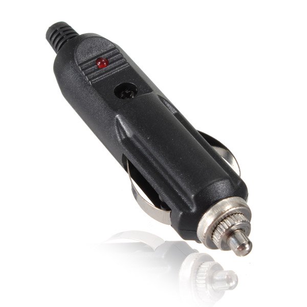 12V Universel Mâle Voiture Allume-Cigare Rouge LED Fiche Connecteur 15A