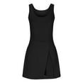 thumbnail image 4 of Womens Sleeveless Athletic Romper Open Back Tennis Dress with Shorts Workout One Piece Jumpsuits Running Outfits, 4 of 8