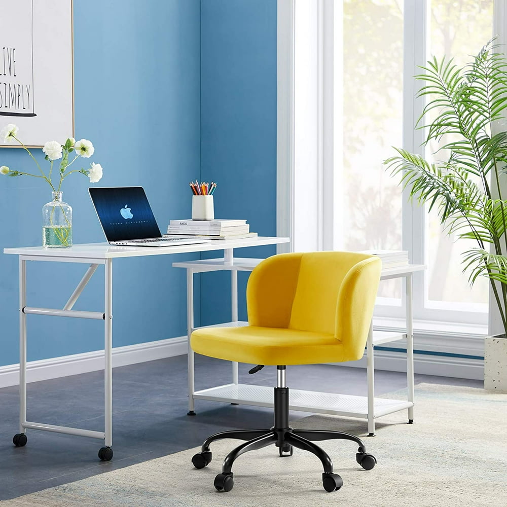 Tribesigns Velvet Office Chair Ergonomic Swivel Chair, Makeup Dressing