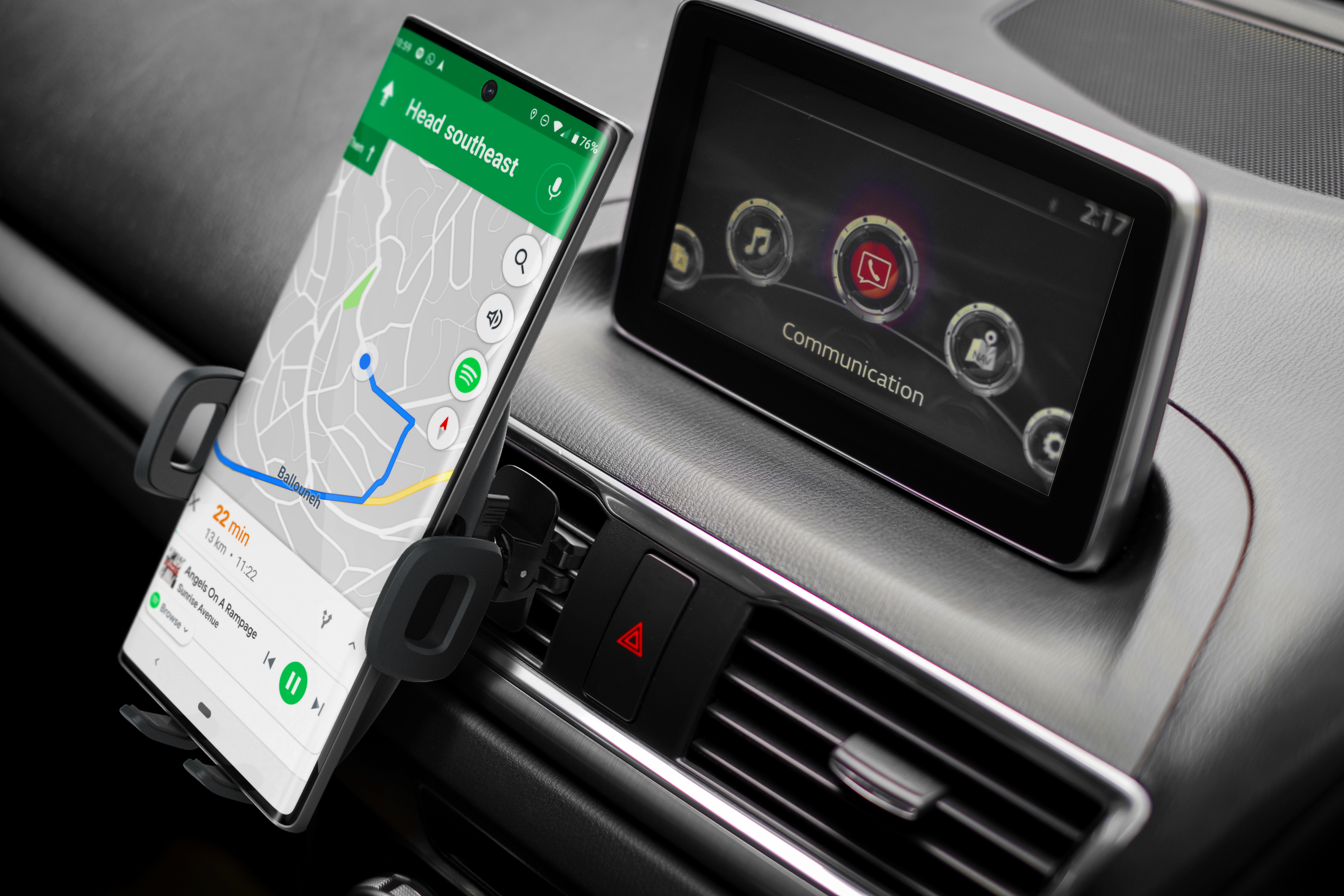 Encased Phone Holder For Car - Air Vent Cellphone Universal Car Mount for iPhone & Android