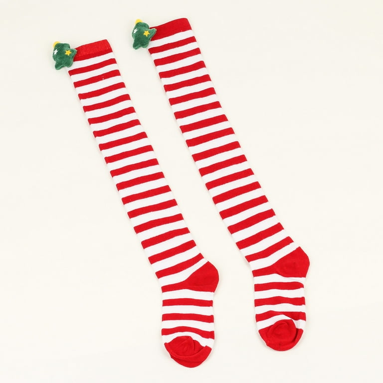 Ersazi Basketball Christmas Socks Women'S Christmas Long Knee High Socks  Solid Color Cute Accessories Christmas Socks On Clearance Wine One Size 