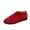 Red, variant on EKVAHL Women's Orthopedic Slip On Walking Flats, Soft Faux Suede Loafers, Arch Support V Cut Round Toe Nurse Office Daily Casual Ballet Shoes Gray