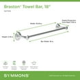 thumbnail image 3 of Symmons 583TB18BBZ Braston 18" Towel Bar - Bronze, 3 of 7