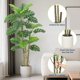 thumbnail image 3 of 6-foot artificial monstera deliciosa plant con a negra pot - grande fake tropical floor tree para indoor o outdoor home, oficina, o sala de estar decor, 3 of 8