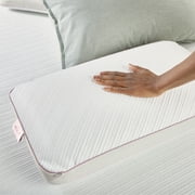 nue by Novaform Gel Memory Foam Pillow, Queen Size, Reversible Support, White