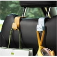 thumbnail image 4 of 4 Pcs Universal Car Headrest Hooks, Back Seat Organizer Hooks for Coats, Wallets & Bags - Heavy Duty Car Seat Back Storage Hangers, Essential Auto Interior Accessories for Rear Seat Organization, 4 of 6