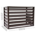 thumbnail image 3 of Air Conditioner Cover Fence Outdoor Coffee Color AC Unit Enclosure with Louver for Yard Privacy Plant Stand, 3 of 20