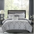 thumbnail image 2 of 12 Piece Complete Bed Set-Color:Silver,Size:Cal King, 2 of 8